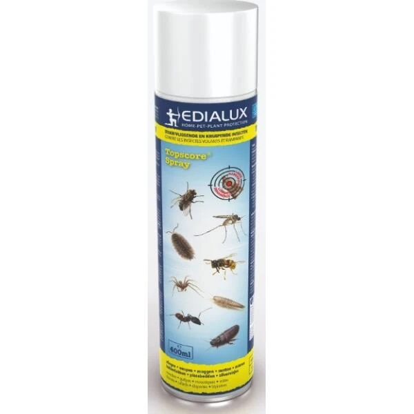 EDIALUX Spuitbus Vliegende Insecten Topscore Spray 400ml 1 EDIALUX Spuitbus Vliegende Insecten Topscore Spray 400ml