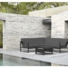 GARDEN PLACE Lounge Diningset Viven Aluminium Antraciet Incl. Zitkussen, 208x208x64,5 Cm