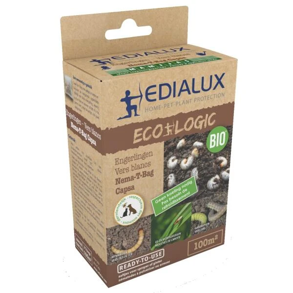 EDIALUX Nematoden Tegen Engerlingen NEMA T-BAG CAPSA 100 M² 1 EDIALUX Nematoden Tegen Engerlingen NEMA T-BAG CAPSA 100 M²