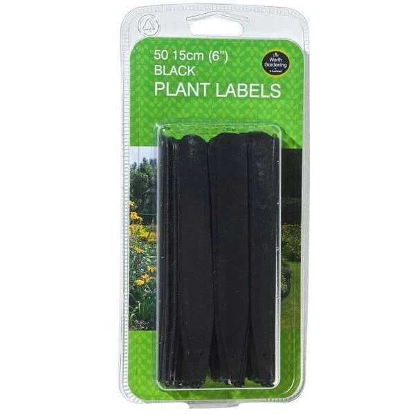 Plantenlabels Zwart Kunststof - 15 Cm - Set Van 50 Stuks 2 Plantenlabels Zwart Kunststof - 15 Cm - Set Van 50 Stuks - Afbeelding 2