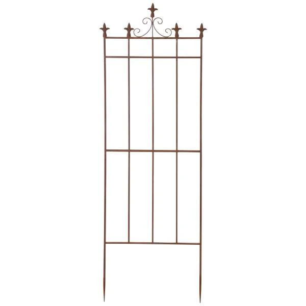 ESSCHERT DESIGN Plantensteun Franse Lelie - Roestiek 1 ESSCHERT DESIGN Plantensteun Franse Lelie - Roestiek